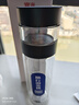 富光雙層玻璃杯茶水分離泡茶杯子 高硼硅玻璃水杯商務(wù)便攜男黑色300ml 曬單實(shí)拍圖
