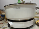 蘇泊爾（SUPOR）火鍋304不銹鋼復底加厚湯鍋家用火鍋易潔涮羊肉明火電磁爐通用 ST28AA6-W（白色） 28cm 曬單實(shí)拍圖