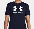 安德瑪（Under Armour）春夏Sportstyle Logo男子訓練運動(dòng)短袖T恤1382911 學(xué)院藍408 2XL 曬單實(shí)拍圖