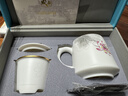 puresigns白瓷羊脂玉茶杯帶蓋過(guò)濾辦公杯茶水分離馬克杯女士送領(lǐng)導長(cháng)輩禮品 羊脂玉百川杯-粉荷趣 I 帶證書(shū)禮盒配手提袋 曬單實(shí)拍圖