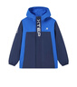 特步（XTEP）童裝連帽兒童外套戶(hù)外防風(fēng)沖鋒百搭長(cháng)袖上衣 皇家藍 165 曬單實(shí)拍圖