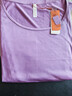 金三塔100%桑蠶絲真絲秋衣秋褲女圓領(lǐng)中薄款內衣套3NYF3C105 木槿紫 XXL 曬單實(shí)拍圖