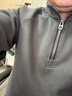 班尼路S&K系列美式復古半拉鏈立領(lǐng)衛衣男2026春秋季新款寬松運動(dòng)外套男 隕石灰 L 適合120-140斤 曬單實(shí)拍圖