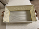 邦尼美家天山棉麻收納筐衣柜衣服收納盒家用可水洗衣物收納箱儲物箱整理箱 加厚天竺棉【內置鋼架 可水洗】 （47*28*20）升級PP底板+無(wú)異味 曬單實(shí)拍圖