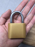 京本四位密碼掛鎖 金屬戶(hù)外防水防銹門(mén)鎖 工具行李箱健身房學(xué)校柜子鎖 【金屬鎖芯】粗8MM鎖梁（金色） 曬單實(shí)拍圖