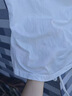 韓系高級感綁腰收腰V領(lǐng)短袖T恤女夏季小眾設計感修身蝙蝠袖上衣 白色純棉優(yōu)質(zhì)版 S 曬單實(shí)拍圖