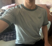 阿迪達斯（adidas）三葉草 t恤男2026春季新款潮流條紋圓領(lǐng)百搭休閑上衣寬松運動(dòng)短袖 KG6322 L 曬單實(shí)拍圖