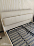 全友家居現代簡(jiǎn)約主臥床慕夕真皮儲物床頭層牛皮軟包雙人大床架輕奢風(fēng) 【京倉閃發(fā)】高腳款 | 奶油米白 1.8米x2米 單床 曬單實(shí)拍圖