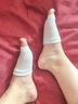 雪茜曼半掌襪隱形女襪夏季透氣防滑棉襪前腳掌半截襪二趾拖鞋襪涼鞋襪子 曬單實(shí)拍圖
