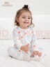英氏（YEEHOO）嬰兒衣服新生兒連體衣男女寶寶100%精梳棉嬰幼兒居家爬服四季款 曬單實(shí)拍圖