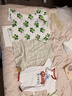papa爬爬夏嬰兒衣服連體衣寶寶baby網(wǎng)眼透氣舒適蔬菜滿(mǎn)印爬服連體衣 綠色 90cm 曬單實(shí)拍圖