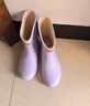回力雨鞋女時(shí)尚成人女士中筒雨靴防水鞋輕便防滑膠鞋HXLO13 紫色 37 曬單實(shí)拍圖