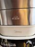 美的（Midea）電蒸鍋電火鍋電煮鍋電炒鍋多用途鍋蒸包子鍋電熱鍋蒸蛋鍋加厚不銹鋼智能彩屏多功能鍋MZ-ZGC282866 曬單實(shí)拍圖