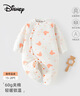 迪士尼嬰兒衣服60g新生幼兒連體衣夾棉滿(mǎn)月寶寶爬爬服百天睡衣春秋冬季 曬單實(shí)拍圖