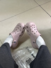 卡駱馳（CROCS）貝雅洞洞鞋男鞋女鞋輕便耐磨一腳蹬拖鞋休閑鞋百搭花園鞋|10126 礦石粉-6TY 36 /37(220mm) 曬單實(shí)拍圖