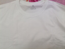 布先生明星同款長(cháng)袖T恤男士小白T內搭 長(cháng)袖標準T-圓領(lǐng)-白色 L(175) 曬單實(shí)拍圖