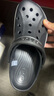 卡駱馳（CROCS）洞洞鞋貝雅卡駱班輕便耐磨一腳蹬休閑鞋|205089 黑色/白色-066 41 /42(260mm) 曬單實(shí)拍圖