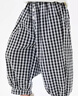 嘟嘟家女童褲子夏款女孩格子褲時(shí)髦夏裝女寶花苞褲洋氣童裝兒童休閑褲 黑白格紋 100 曬單實(shí)拍圖