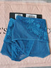 夏娃的誘惑白云組通透網(wǎng)紗立體蕾絲輕薄舒適女士平角內褲 藍色 XL 175/95 曬單實(shí)拍圖