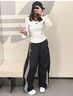 阿迪達斯（adidas）三葉草系列 女 P PANT 梭織長(cháng)褲 KS2865 黑色 S 曬單實(shí)拍圖