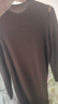 歌莉婭羊毛連衣裙女秋冬修身打底配大衣連身裙1ESL4G950 86Y咖啡色 M 曬單實(shí)拍圖