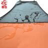 者也 黑紅復合圍裙 雙層加厚防水防污耐酸堿PVC無(wú)袖皮圍腰 ZY299 曬單實(shí)拍圖