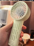 鉆石牌（DIAMOND）小風(fēng)扇手持風(fēng)扇高速輕音迷你桌面辦公室戶(hù)外便攜手拿電風(fēng)扇吹風(fēng)槍風(fēng)炮吹風(fēng)機 【雙面出風(fēng)】薄荷綠丨100檔丨智能數顯 曬單實(shí)拍圖
