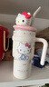 三麗鷗（SANRIO）凱蒂貓HelloKitty公仔冰霸保溫杯316不銹鋼帶吸管女生日禮物700ml 曬單實(shí)拍圖