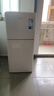 美的113升小冰箱 雙門(mén)雙溫復古迷你小型冰箱 家用宿舍出租房屋辦公室冷藏冷凍兩用1-2人節能小電冰箱 BCD-113MR 曬單實(shí)拍圖