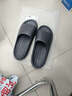 京東京造【泡泡云】踩屎感厚底輕盈防滑外穿拖鞋涼拖男士 灰色42-43 曬單實(shí)拍圖