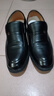 老人頭皮鞋男夏季真皮男鞋透氣正裝鞋中老年爸爸鞋舒適皮鞋男鞋 黑色-平跟-四季款 40 曬單實(shí)拍圖