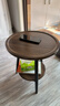 卓博茶幾邊桌小桌子客廳沙發(fā)邊幾雙層圓桌茶桌置物架床頭柜CJ09胡桃色 曬單實(shí)拍圖