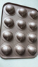 三能栗子蛋糕模黃油年糕模具不粘栗子瑪德琳12連不沾烤盤(pán)烘焙模具 曬單實(shí)拍圖