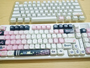 狼蛛（AULA）S98機械鍵盤(pán)有線(xiàn)/藍牙/無(wú)線(xiàn)三模連接Gasket結構熱插拔2U0 96鍵 游戲辦公鍵盤(pán) 【無(wú)線(xiàn)版】S98小拽貓-混光 紅軸 曬單實(shí)拍圖