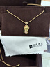 宮廷質(zhì)造古法手工黃金項鏈麒麟祥云款足金鉆石粉藍寶石項鏈吊墜禮物珠寶 【差價(jià)結算】 曬單實(shí)拍圖