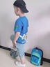 奧布熊童裝男童夏裝短袖套裝2026新款兒童節禮物洋氣男孩衣服3-15歲潮 藍色 130 曬單實(shí)拍圖