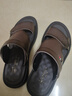 蜻蜓牌男士涼鞋拖鞋兩用2026新款頭層牛皮夏季真皮防滑防臭戶(hù)外穿沙灘鞋 2222深棕色 (按皮鞋尺碼選） 40 曬單實(shí)拍圖