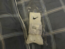 耐克(NIKE)襪子男子 速干透氣運動(dòng)襪 中筒襪三雙裝SX7676-100白M 曬單實(shí)拍圖