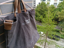 回力單肩包男休閑大容量帆布斜挎包上課通勤手提包ins簡(jiǎn)約百搭背包女 灰色【可放16英寸電腦】 曬單實(shí)拍圖