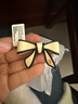 亞歷山大（ALEXANDRE DE PARIS）明星同款戴安娜邊夾蝴蝶結劉海夾發(fā)夾女朋友禮物 X03米色 曬單實(shí)拍圖