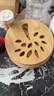 美麗雅隔熱墊餐桌 圓形16cm*4片 竹墊隔熱耐高溫砂鍋湯鍋茶杯墊 曬單實(shí)拍圖