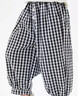 嘟嘟家女童褲子夏款女孩格子褲時(shí)髦夏裝女寶花苞褲洋氣童裝兒童休閑褲 黑白格紋 110 曬單實(shí)拍圖