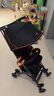 好孩子（gb）口袋車(chē)?嬰兒推車(chē)可登機遛娃輕便折疊帶減震旅行車(chē)6個(gè)月-4歲 黑橙 曬單實(shí)拍圖