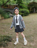 G.duck女童學(xué)院風(fēng)jk裙套裝秋季2026新款中大兒童開(kāi)衫百褶裙三件套時(shí)尚潮 三件套【開(kāi)衫+領(lǐng)帶襯衫+百褶裙】 150 cm 曬單實(shí)拍圖