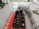 豪峰2026新款整塊木茶盤(pán)一體燒水壺家用黑陶整套茶具套裝新年伴手禮物 曬單實(shí)拍圖