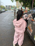 歐姆熊女童套裝春秋季2025新款運動(dòng)服小女孩寶寶早秋款穿搭兒童秋裝衣服 粉色 140 cm 曬單實(shí)拍圖