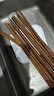 京東京造 筷子 家用食品接觸級餐具實(shí)木防滑雞翅木原木【無(wú)漆無(wú)蠟】10雙裝 曬單實(shí)拍圖