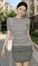 條紋短袖上衣包臀裙2026春季新款法式小香風(fēng)一整套時(shí)尚氣質(zhì)套裝女 黑白條紋T恤+包臀裙【性感風(fēng)】 M 100-110斤 曬單實(shí)拍圖