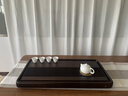 S·DROLUN黑檀木茶盤(pán)整塊實(shí)木茶臺家用大號精雕加厚簡(jiǎn)約功夫茶具茶臺托盤(pán) 悟道80*40*4.5CM【烏檀木】 曬單實(shí)拍圖