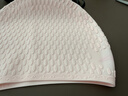 李寧（LI-NING）泳帽女士長(cháng)發(fā)硅膠防水帽凹凸防滑顆粒游泳帽時(shí)尚游泳裝備8189淺粉 曬單實(shí)拍圖